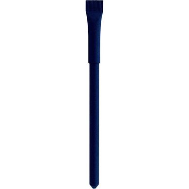Шариковая ручка из картона с колпачком, темно-синяя MO001C-0104 фото