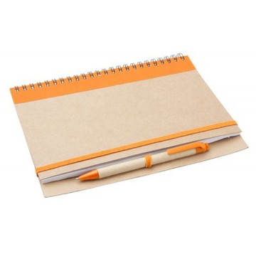 Эко-блокнот с ручкой А5 Tunel AP791049, оранжевый AP791049-03-CL фото
