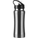 Пляшка спортивна з нержавіючої сталі 600 мл, срібло V4656-32-AXL фото