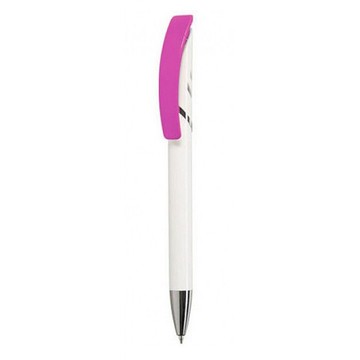 Авторучка пластикова Viva Pens Starco White, рожева STW10-0104 фото