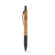 Авторучка бамбукова з кольоровими елементами 81153, чорна 81153.03-HI фото 1