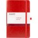 Книга записна Axent Partner Lux 8202, В6, 125x195 мм, 96 аркушів, клітинка, тверда обкладинка, червона 8202-06-A фото