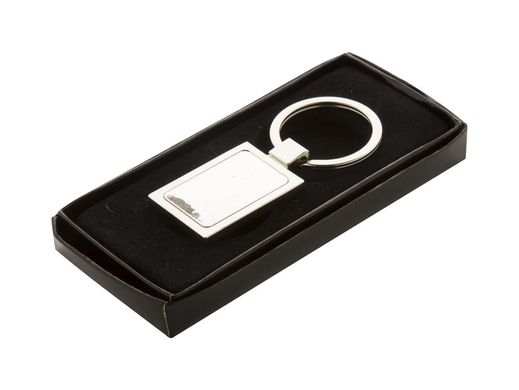 Брелок металлический прямоугольный в черной подарочной коробке AP800655-CL AP800655-CL фото