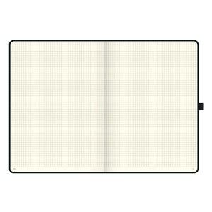 Книга записная А4 Brunnen Компаньон, клетка, черная 5528805-0211 фото