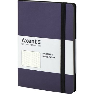 Книга записна Axent Partner Soft В6, 125х195мм, 96 аркушів, крапка, гнучка обкладинка, синя 8310-38-A фото