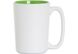 Чашка керамическая Economix Promo GRAND 350мл, бело-зеленая E98315-04 фото