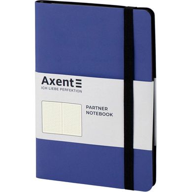 Книга записная Axent Partner Soft В6, 125x195 мм, 96 листов, точка, гибкая обложка, темно-синяя 8312-02-A фото