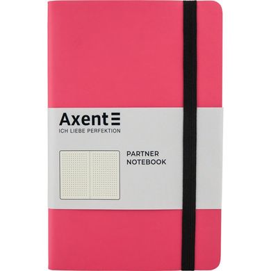 Книга записна Axent Partner Soft В6, 125x195 мм, 96 аркушів, крапка, гнучка обкладинка, рожева 8312-10-A фото