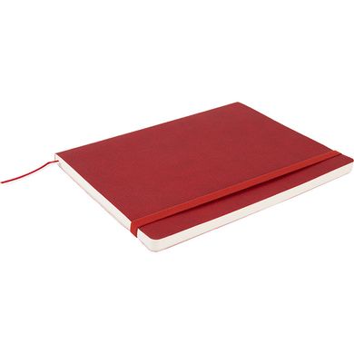 Книга записна Axent Partner Soft L, 190x250 мм, 96 аркушів, клітинка, гнучка обкладинка, червона 8615-06-A фото