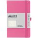 Книга записна Axent Partner В6, 125x195 мм, 96 аркушів, клітинка, тверда обкладинка, рожева 8201-10-A фото