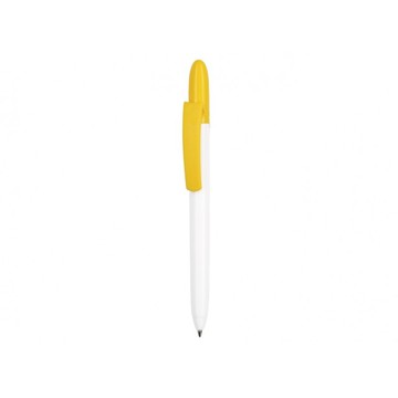Авторучка пластиковая Viva Pens Fill White, бело-желтая