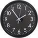 Настенные часы классические Basic 28 см, черные 21449 фото 1