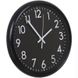 Настенные часы классические Basic 28 см, черные 21449 фото 2