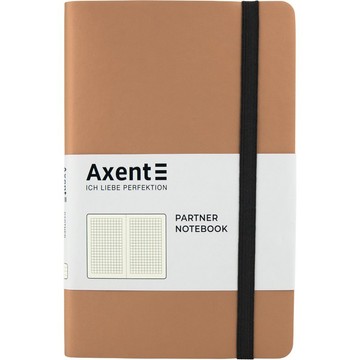 Книга записна Axent Partner Soft В6, 125x195 мм, 96 аркушів, клітинка, гнучка обкладинка