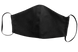 Тканевая многоразовая маска, двухслойная под логотип, Черный