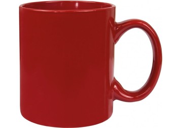 Чашка керамічна Economix Promo євроциліндр 320мл, червона E98306 фото