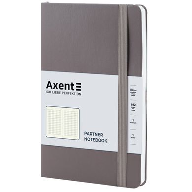 Книга записная Axent Partner Soft В6, 125x195 мм, 96 листов, клетка, гибкая обложка, Earth Colors, коричневая 8620-01-A фото