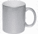 Чашка з металізованим покриттям 330 мл, срібло металік 211051 фото