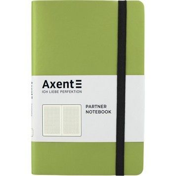 Книга записная Partner Soft В6, 125x195 мм, 96 листов, клетка, гибкая обложка, салатовая 8206-09-A фото