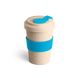 Чашка для подорожі з бамбукового волокна еко 500 мл, блакитна 94638.24-HI фото