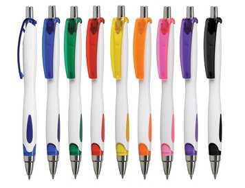 Авторучка пластикова Viva Pens VIKI White, синяя VIW01-0104 фото