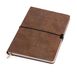 Записная книга А5, линия, гибкая обложка Toscano коричневая 1270-07 фото