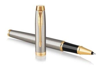 Ручка роллер Parker IM 17 Brushed Metal GT RB 22 222 22222 фото