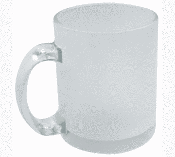 Чашка стеклянная для сублимации Матовая прозрачная, 300 мл 210022 фото