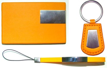 Набор подарочный под логотип (визитница, брелок, ремешок для мобильного телефона) 51001-60-REA