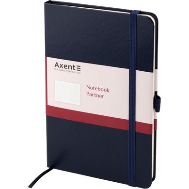 Книга записная Axent Partner В6, 125x195 мм, 96 листов, клетка, твердая обложка, синяя 8201-02-A фото