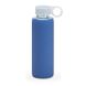 Бутылка спортивная 380 мл стекло, в силиконовом чехле, с винтовой крышкой 94668, синяя 94668.04-HI фото 1