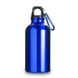 Бутылка для воды 400 мл с карабином, металл V4659, синяя V4659-04-AXL фото 1