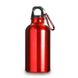 Бутылка для воды 400 мл с карабином, металл V4659, красная V4659-05-AXL фото