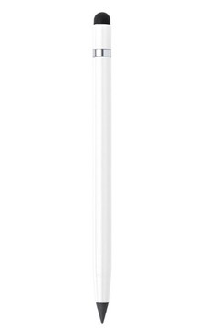 Карандаш ВЕЧНЫЙ металлический со стилусом, белый V0923-02 AXL фото