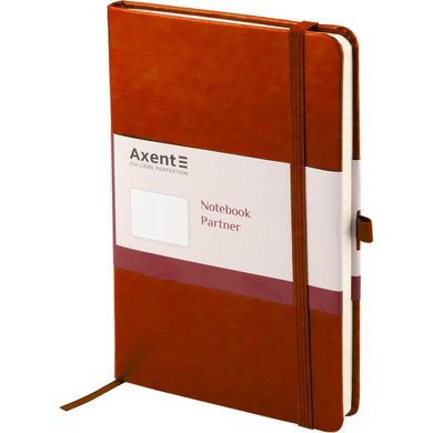 Книга записная Axent Partner Lux 8202, В6, 125x195 мм, 96 листов, клетка, твердая обложка, коричневый 8202-19-A фото