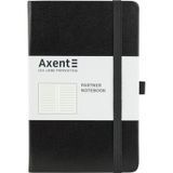 Книга записна Axent Partner В6, 125x195 мм, 96 аркушів, лінія, тверда обкладинка, чорна 8308-01-A фото