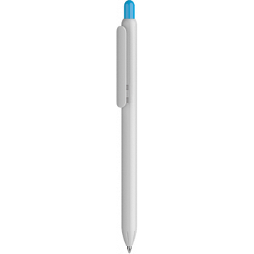 Авторучка пластикова Viva Pens Lio White, блакитна LWH01B-0104 фото