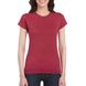 Женская футболка SoftStyle 153, бордовая 64000L-7427C-2XL фото