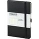 Книга записная Axent Partner В6, 125х195мм, 96 листов, линия, твердая обложка, черная 8308-01-A фото 2