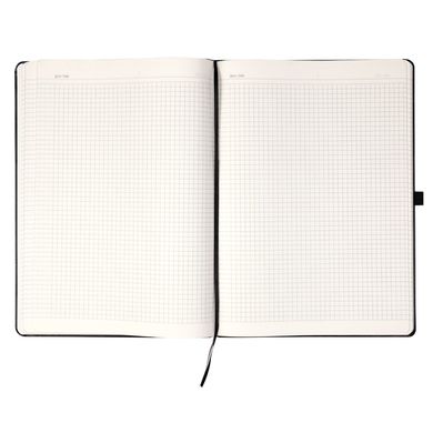 Книга записная Axent Partner A4, 100 листов, клетка, твердая обложка, черная 8203-01-A фото