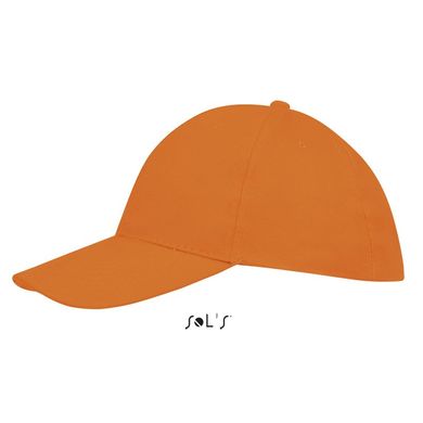 Кепка SOL’S 6-ти клинка, застежка - металл, оранжевая 88100-400 фото