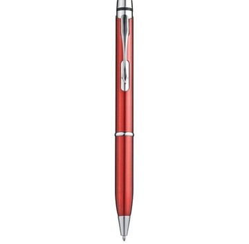 Ручка шариковая металлическая блестящая CrisMa 1160305, красная