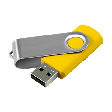 Флеш-память под логотип 4 Гб USB TWISTER 2.0, желтая PD4GH2GRTSBx-ж фото